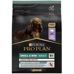 Pro Plan Grain Free Adult Small & Mini Sensitive Digestion Turkey 2,5kg + Δώρο Dentalife Small Pro Plan Grain Free Adult Small & Mini Sensitive Digestion Turkey 2,5kg + Δώρο Dentalife Small