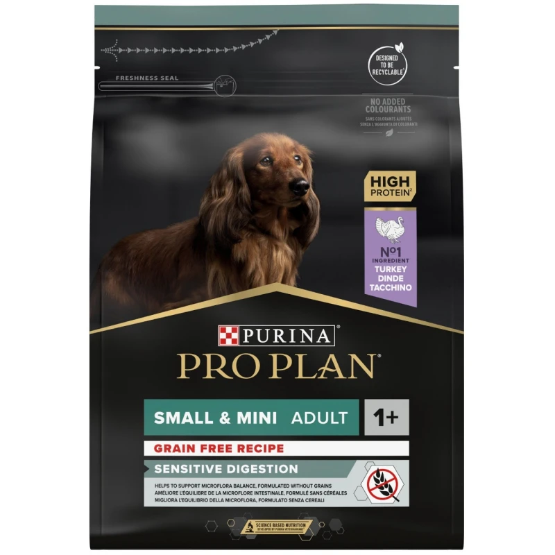 Pro Plan Grain Free Adult Small & Mini Sensitive Digestion Turkey 2,5kg ΞΗΡΑ ΤΡΟΦΗ ΣΚΥΛΟΥ