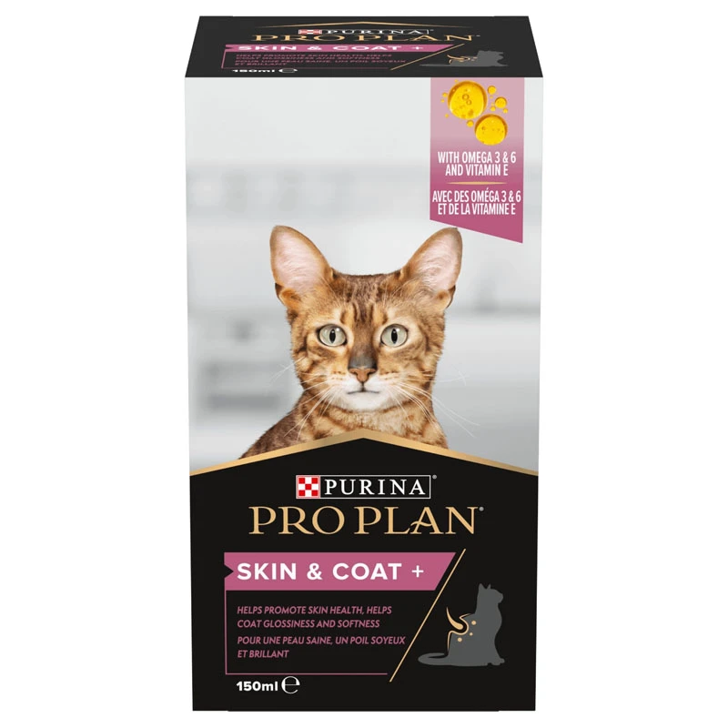 Purina Pro Plan Cat Skin & Coat + Συμπλήρωμα Διατροφής Γάτας για Δέρμα και Τρίχωμα σε Έλαιο 150ml ΓΑΤΕΣ