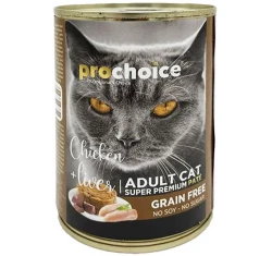 Prochoice Adult Cat Chicken & Liver Pate Grain Free Υγρή Τροφή Γάτας με Κοτόπουλο και Συκώτι 400gr