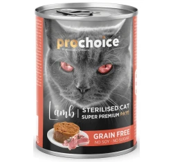 Prochoice Adult Cat Sterilized Lamb Pate Grain Free Υγρή Τροφή Γάτας με Αρνί 400gr