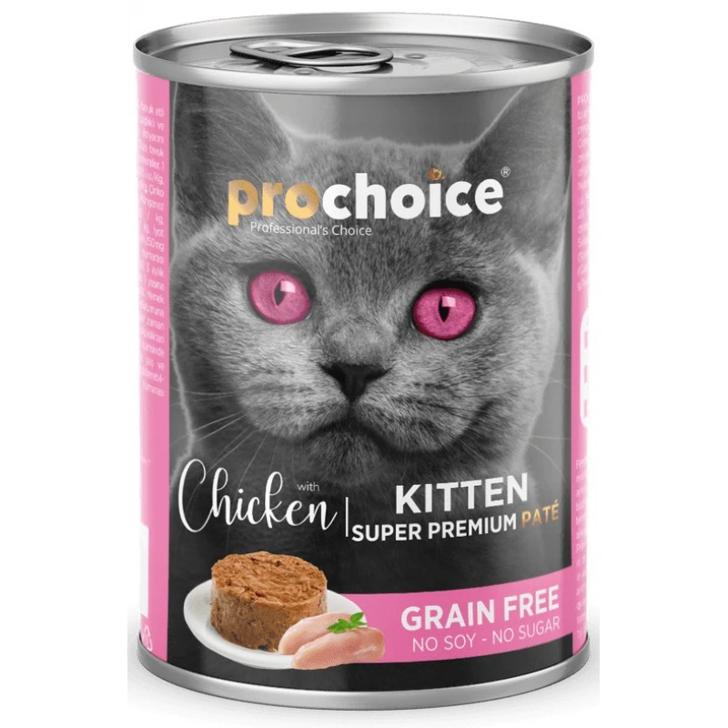 Prochoice Kitten Chicken Pate Grain Free Υγρή Τροφή για Γατάκια με Κοτόπουλο 400gr ΓΑΤΕΣ