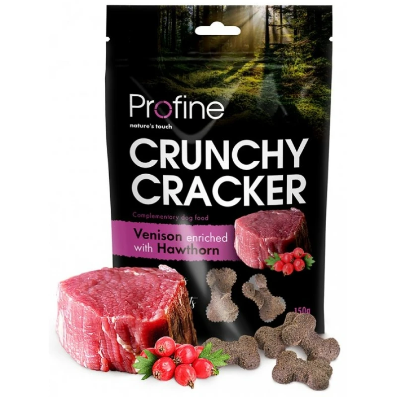 Profine Dog Grain Free Crunchy Cracker Ελάφι με Κράταιγο 150gr ΛΙΧΟΥΔΙΕΣ & ΚΟΚΑΛΑ
