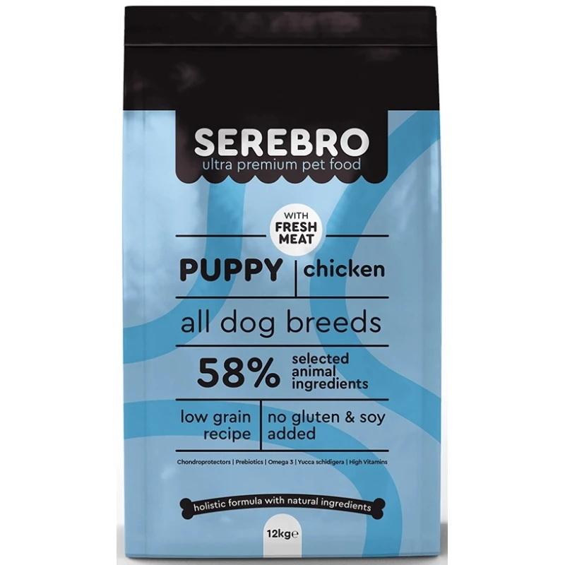 Serebro Puppy Chicken 12kg ΣΚΥΛΟΙ