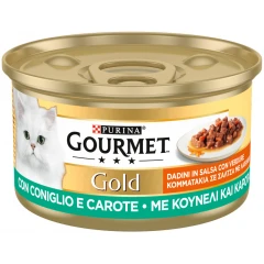 Purina Gourmet Gold  Κομματάκια Σε Σάλτσα Με κουνέλι Και Καρότα 85gr Purina Gourmet Gold  Κομματάκια Σε Σάλτσα Με κουνέλι Και Καρότα 85gr