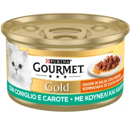Purina Gourmet Gold  Κομματάκια Σε Σάλτσα Με κουνέλι Και Καρότα 85gr Purina Gourmet Gold  Κομματάκια Σε Σάλτσα Με κουνέλι Και Καρότα 85gr