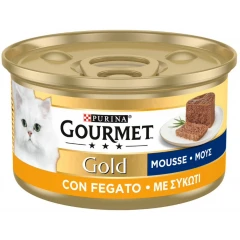 Purina Gourmet Gold  Mousse Με Συκώτι 85gr Purina Gourmet Gold  Mousse Με Συκώτι 85gr