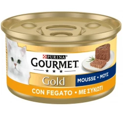Purina Gourmet Gold  Mousse Με Συκώτι 85gr Purina Gourmet Gold  Mousse Με Συκώτι 85gr