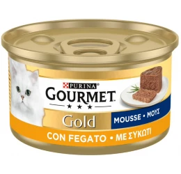 Purina Gourmet Gold  Mousse Με Συκώτι 85gr Purina Gourmet Gold  Mousse Με Συκώτι 85gr
