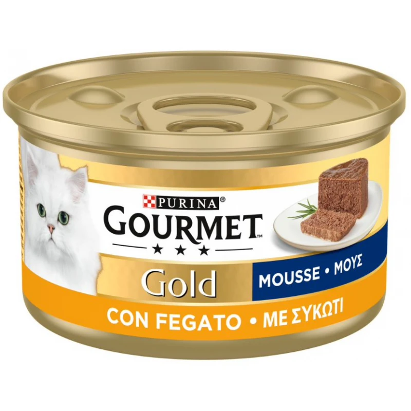 Purina Gourmet Gold  Mousse Με Συκώτι 85gr ΓΑΤΕΣ
