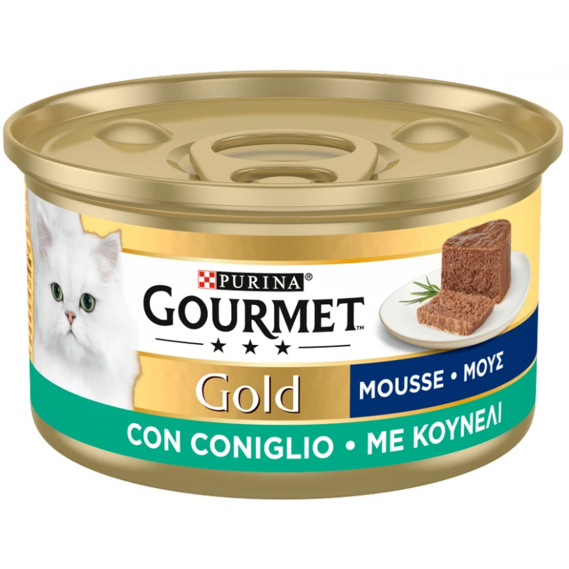 Purina Gourmet Gold  Mousse Με Κουνέλι 85gr ΓΑΤΕΣ