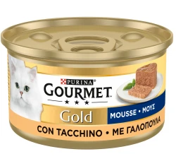 Purina Gourmet Gold  Mousse Με Γαλοπούλα 85gr Purina Gourmet Gold  Mousse Με Γαλοπούλα 85gr