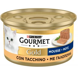 Purina Gourmet Gold  Mousse Με Γαλοπούλα 85gr Purina Gourmet Gold  Mousse Με Γαλοπούλα 85gr
