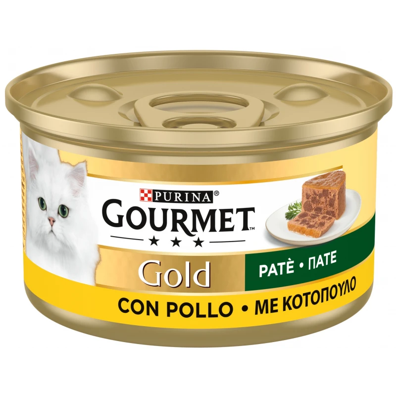 Purina Gourmet Gold Pate Με Κοτόπουλο 85gr ΥΓΡΗ ΤΡΟΦΗ -  ΚΟΝΣΕΡΒΕΣ ΓΑΤΑΣ