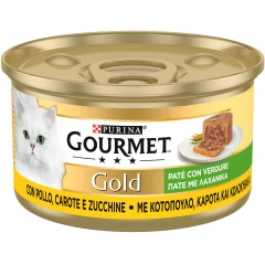 Purina Gourmet Gold Pate Με Κοτόπουλο, Καρότα Και Κολοκυθάκια 85gr Purina Gourmet Gold Pate Με Κοτόπουλο, Καρότα Και Κολοκυθάκια 85gr