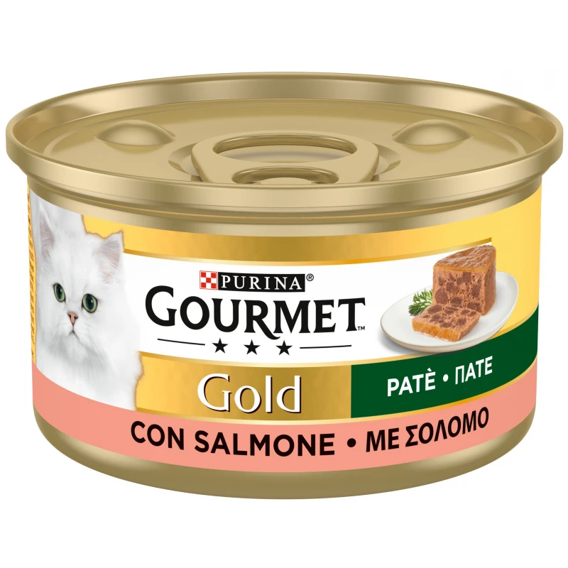 Purina Gourmet Gold Pate Με Σολομό 85gr ΓΑΤΕΣ