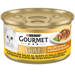 Purina Gourmet Gold ''η απόλαυση της σάλτσας'' Με Κοτόπουλο 85gr Purina Gourmet Gold ''η απόλαυση της σάλτσας'' Με Κοτόπουλο 85gr
