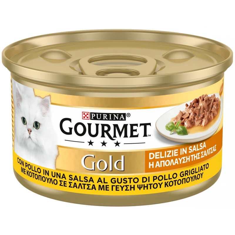 Purina Gourmet Gold ''η απόλαυση της σάλτσας'' Με Κοτόπουλο 85gr ΓΑΤΕΣ