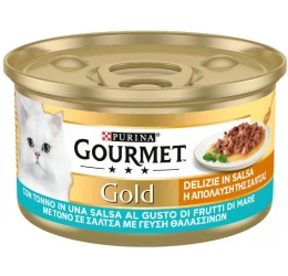 Purina Gourmet Gold ''η απόλαυση της σάλτσας'' Με Τόνο 85gr Purina Gourmet Gold ''η απόλαυση της σάλτσας'' Με Τόνο 85gr