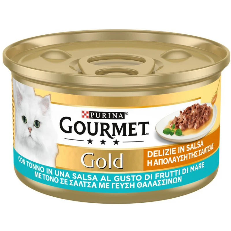 Purina Gourmet Gold ''η απόλαυση της σάλτσας'' Με Τόνο 85gr ΓΑΤΕΣ