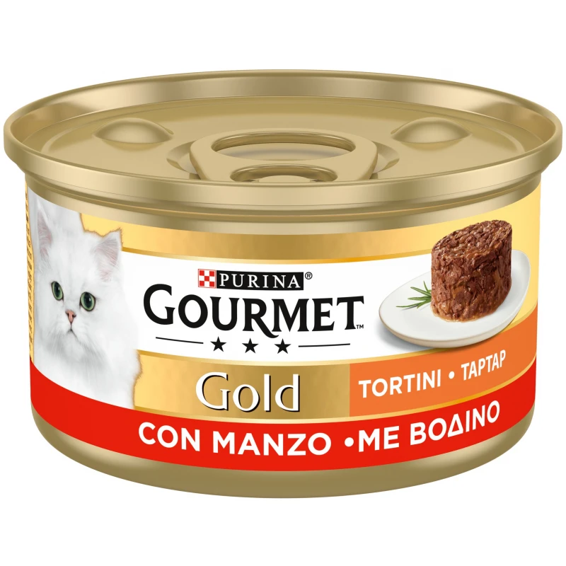 Purina Gourmet Gold Tartar Με Βοδινό 85gr ΓΑΤΕΣ