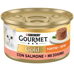 Purina Gourmet Gold Tartar Με Σολομό 85gr Purina Gourmet Gold Tartar Με Σολομό 85gr