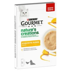 Λιχουδιές Γάτας Gourmet Nature's Creations Puree 5x10gr με Κοτόπουλο και Κολοκύθα  Λιχουδιές Γάτας Gourmet Nature's Creations Puree 5x10gr με Κοτόπουλο και Κολοκύθα