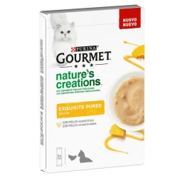 Λιχουδιές Γάτας Gourmet Nature's Creations Puree 5x10gr με Κοτόπουλο και Κολοκύθα  Λιχουδιές Γάτας Gourmet Nature's Creations Puree 5x10gr με Κοτόπουλο και Κολοκύθα