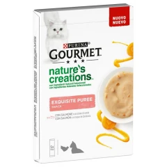 Λιχουδιές Γάτας Gourmet Nature's Creations Puree 5x10gr με Σολομό και Καρότα  Λιχουδιές Γάτας Gourmet Nature's Creations Puree 5x10gr με Σολομό και Καρότα