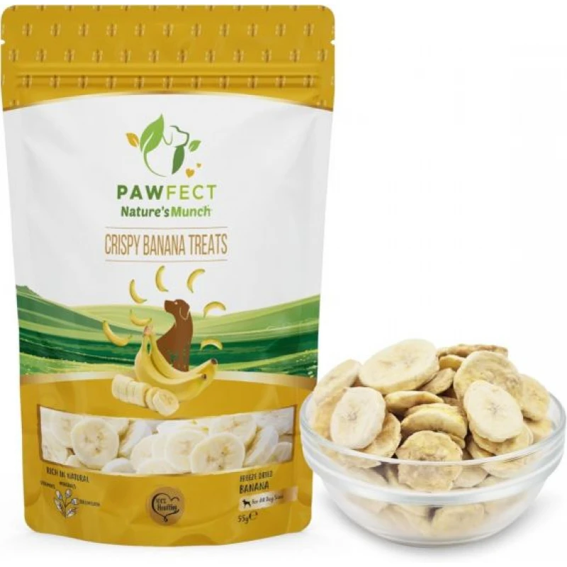 Αποξηραμένες Λιχουδιές για Σκύλους Pawfect Nature’s Munch Μπανάνα 55gr Σκύλοι Αποξηραμένες Λιχουδιές για Σκύλους Pawfect Nature’s Munch Μπανάνα 55gr Σκύλοι