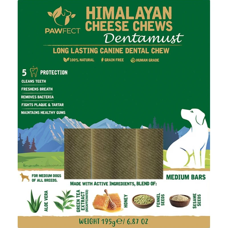 Λιχουδιά Σκύλου Pawfect Himalayan Chew Bar - Dentamust με Aloe Vera 3 x 65gr Σκύλοι Λιχουδιά Σκύλου Pawfect Himalayan Chew Bar - Dentamust με Aloe Vera 3 x 65gr Σκύλοι