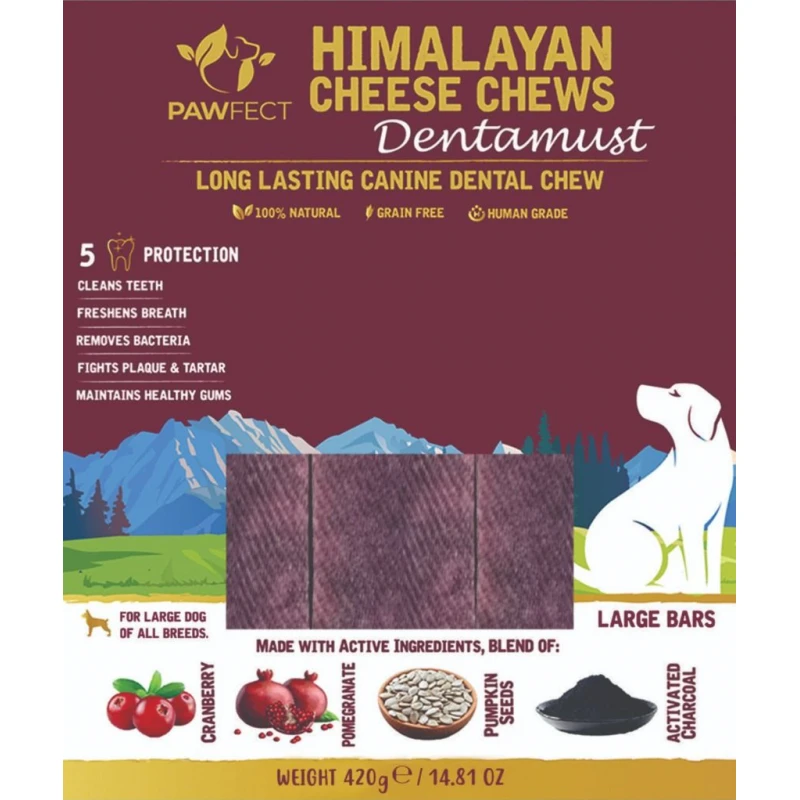 Λιχουδιά Σκύλου Pawfect Himalayan Chew Bar - Dentamust με Κράνμπερι 3 x 140gr Σκύλοι Λιχουδιά Σκύλου Pawfect Himalayan Chew Bar - Dentamust με Κράνμπερι 3 x 140gr Σκύλοι