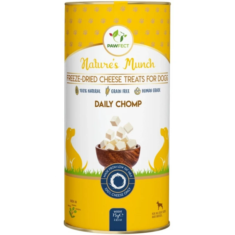 Λιχουδιά Σκύλου Pawfect Natures Munch Freeze Cheese - Daily Chomp 75gr Σκύλοι