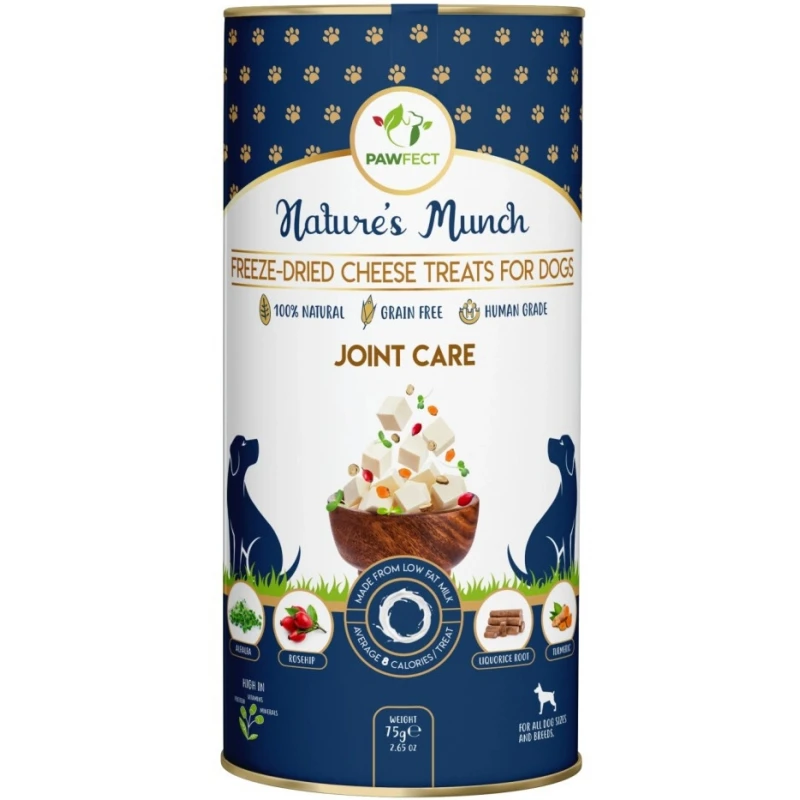 Λιχουδιά Σκύλου Pawfect Natures Munch Freeze Cheese - Joint Care 75gr Σκύλοι