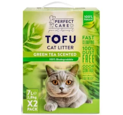 Άμμος Γάτας Perfect Care Cat Tofu Πράσινο Τσάι 14lt (2 x 7lt) Άμμος Γάτας Perfect Care Cat Tofu Πράσινο Τσάι 14lt (2 x 7lt)