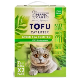 Άμμος Γάτας Perfect Care Cat Tofu Πράσινο Τσάι 14lt (2 x 7lt) Άμμος Γάτας Perfect Care Cat Tofu Πράσινο Τσάι 14lt (2 x 7lt)