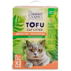 Άμμος Γάτας Perfect Care Cat Tofu Sensitive 14lt (2 x 7lt) Άμμος Γάτας Perfect Care Cat Tofu Sensitive 14lt (2 x 7lt)