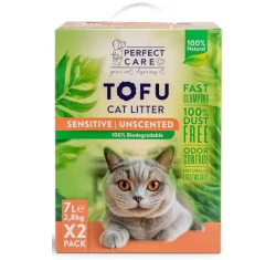 Άμμος Γάτας Perfect Care Cat Tofu Sensitive 14lt (2 x 7lt) Άμμος Γάτας Perfect Care Cat Tofu Sensitive 14lt (2 x 7lt)