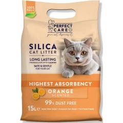 Κρυσταλλική άμμος Γάτας Perfect Care Cat Silica Πορτοκάλι 15lt (6,1kg) Κρυσταλλική άμμος Γάτας Perfect Care Cat Silica Πορτοκάλι 15lt (6,1kg)