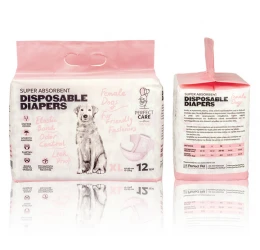 Πάνες-Βρακάκια Σκύλου Perfect Care XLarge (40-60cm) 12 τεμάχια
