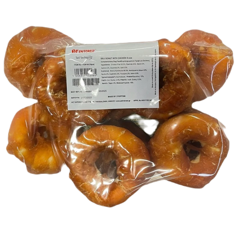 Λιχουδιές Σκύλου Tailswingers Deli Donut With Chicken Small 8cm (10pcs) ΣΚΥΛΟΙ