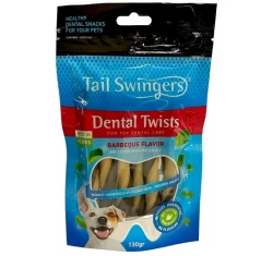 Λιχουδιές Σκύλου Tailswingers Dental Milk Twisters για τα Δόντια με Γεύση Barbeque 130gr Λιχουδιές Σκύλου Tailswingers Dental Milk Twisters για τα Δόντια με Γεύση Barbeque 130gr