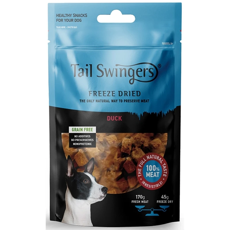 Λιχουδιές Σκύλου Tailswingers Freeze Dried Pure Duck 45gr ΣΚΥΛΟΙ