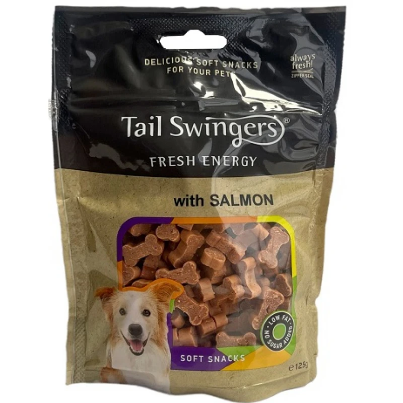 Λιχουδιές Σκύλου Tailswingers με Σολομό και Δημητριακά 125gr ΣΚΥΛΟΙ