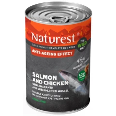 Υγρή Τροφή Σκύλου Naturest Gluten Free with Chicken and Salmon 400gr Υγρή Τροφή Σκύλου Naturest Gluten Free with Chicken and Salmon 400gr