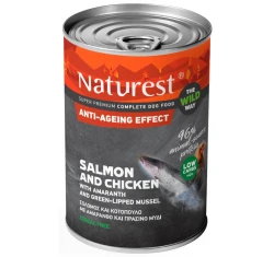 Υγρή Τροφή Σκύλου Naturest Gluten Free with Chicken and Salmon 400gr Υγρή Τροφή Σκύλου Naturest Gluten Free with Chicken and Salmon 400gr