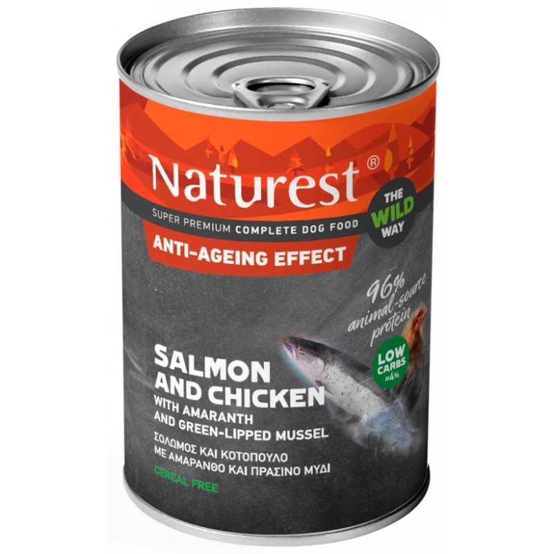 NATUREST GLUTEN FREE WITH CHICKEN AND SALMON 400GR ΣΚΥΛΟΙ