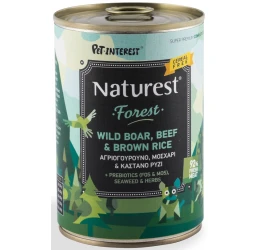 Υγρή Τροφή Σκύλου Naturest Beef and Wild Boar with Brown Rice 400gr Υγρή Τροφή Σκύλου Naturest Beef and Wild Boar with Brown Rice 400gr