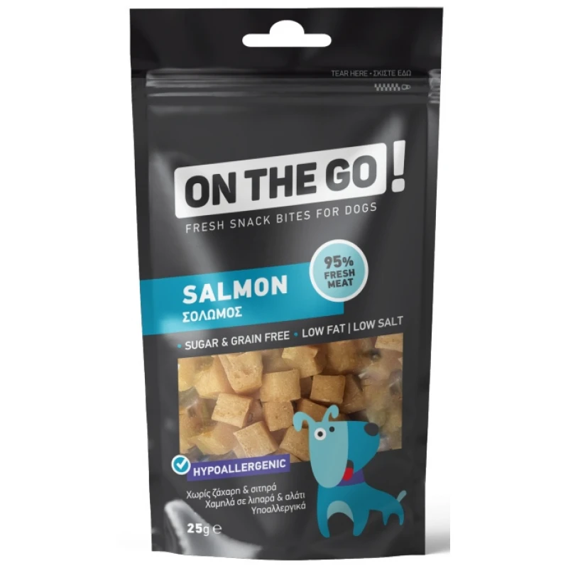 Λιχουδιές Σκύλου Pet Interest On The Go Salmon Bites 25gr ΣΚΥΛΟΙ