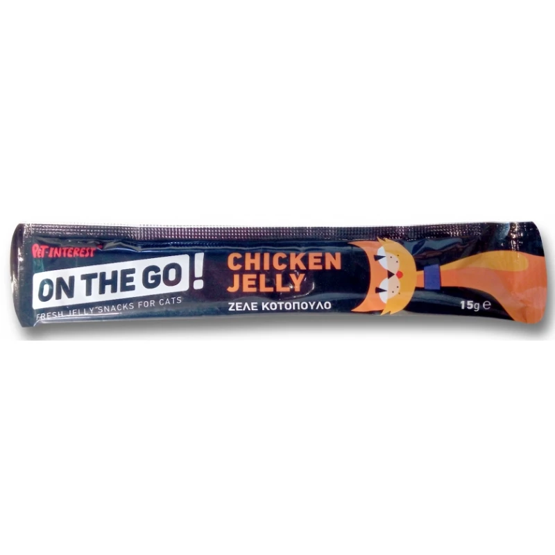 Λιχουδιές Γάτας Pet Interest On The Go Chicken Jelly 15gr ΓΑΤΕΣ